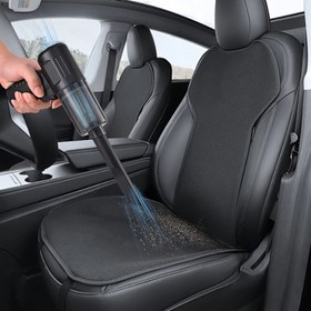 Resim 1 Adet Geliştirilmiş Çok Fonksiyonlu El Tipi Vakum Temizleyici, USB Şarjlı, Kompakt Mini, Yüksek Güçlü Emiş, Dahili Aksesuar Seti ile Birlikte - Araba/Ev ve Ofis Temizliği için Uygun, Tek Tıklamayla Kolay Kullanım Dayanıklı Kablosuz 