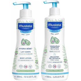 Resim Mustela Yenidoğan Saç Ve Vücut Şampuanı 500 ml + Mustela Hydra Bebe Vücut Losyonu 300 ml 