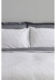 Resim Karaca Home Ferne %100 Pamuk Çift Kişilik Nevresim Takımı Gri 200.22.05.0122 Gri 