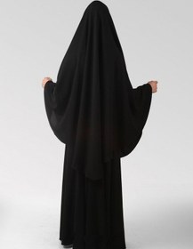 Resim Çarşaf İpek 2 Parça Peçeli Sultanbaş 