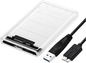 Resim Alfais 4266 2.5 Usb 3.0 Harici Ssd Harddisk Şeffaf SataTaşınabilir Hdd Kutusu 