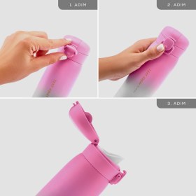 Resim Karaca Skyfall Çelik Sızdırmaz Termos Fuşya 350 ml 