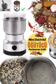 Resim Genel Markalar Elektrikli Baharat ve Kahve Öğütücüsü - Paslanmaz Çelik Mini Değirmen Çok Amaçlı Ev Tipi Elektrikli 