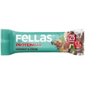 Resim FELLAS Fındıklı ve Kakaolu Protein Bar 32g 