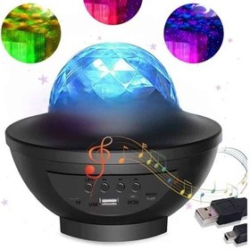 Resim Çok Renkli Projektör Lamba Disko Topu Gece Lambası Kablosuz Renkli 