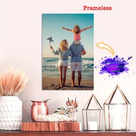 Resim 1 adet Özelleştirilebilir Çerçevesiz Tuval Poster, Kişiselleştirilmiş Tuval Poster, Fotoğrafınızı Özelleştirin, En Sevdiğiniz Anılarınızı ve En Değerli Anlarınızı Paylaşın, Arkadaşlarınız ve Aileniz İçin Mükemmel Hediye, Duvar Sanatı, Ev Dekoru 
