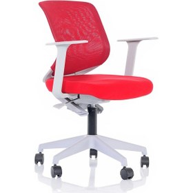 Resim Uzayofismobilyaları Uzay Ofis Kiddy Çocuk Çalışma Koltuğu - Kırmızı- 