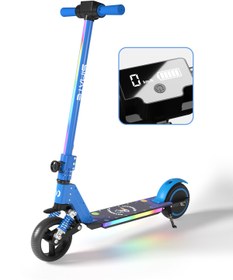 Resim SIMATE Scooter Çocuk Elektrikli – 130W ,LED, Amortisörlü,Dizlik & Dirseklik Hediyeli -Distribütör Garantili 