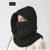 Resim Sunshine022 Siyah Kadın Kışlık Rüzgar Geçirmez Balakava Kayak Maskesi Boyun Sıcak Başlık Siyah 