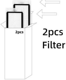 Resim Popüler Vacuum Mop Pro (STYTJ02YM) Robot Süpürge ile Uyumlu 2li Hepa Filtre 