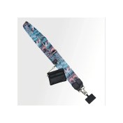 Resim Chenkestoreone Blue Desenli Fermuarlı Cüzdanlı Çapraz Telefon Askısı Ve Kartlık 