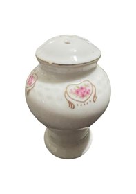 Resim 2 Li Lale Porselen Yaldızlı Tuzluk Biberlik 120ml Beyaz 