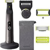 Resim Philips Norelco OneBlade Pro Kit, Hibrit Elektrikli Düzeltici ve Tıraş Makinesi, Şarj Standlı ve Hassas Taraklı QP6550 + OneBlade Gövde Seti, 3 Parça, QP610 