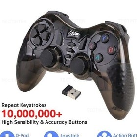 Resim Createtech Ps3 İçin 2.4g Kablosuz Tv/pc Joystick Super X Pro Kırmızı Oyun Denetleyicisi/ 