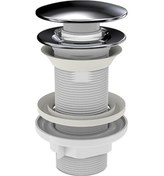 Resim İzyapı Klick Klack Taşmasız Bas Aç Metal Lavabo Sifonu 