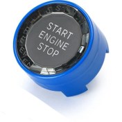 Resim YıldızTuning Bmw X5 G05 Kristal Start Stop Tuş Mavi 