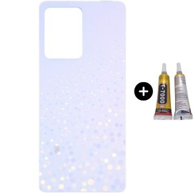 Resim Teknik Evim Redmi Note 12 Pro 5G Uyumlu Arka Pil Kapağı Beyaz + B7000 