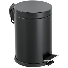 Resim Bath Pedallı Çöp Kovası - Siyah - 5 Lt Çok Renkli 