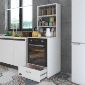 Resim Kenzlife ankastre fırın dolabı aybirgen byz 165*60*56 mutfak çekmeceli 
