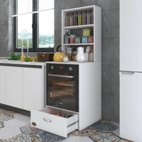 Resim Kenzlife ankastre fırın dolabı aybirgen byz 165*60*56 mutfak çekmeceli 