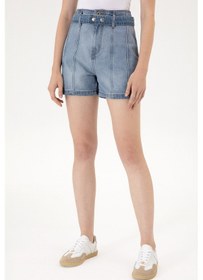 Resim U.s. Polo Assn. Kadın Açık Mavi Şort Jean 50304336-dn0021 Lıght Blue 