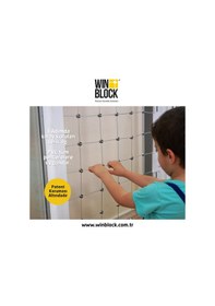 Resim ORTA BOY - WINBLOCK Çocuklar için Pencere Çelik Güvenlik Ağı - Ye 