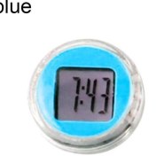 Resim Xifu Shop C Mavi Stil Mini Motosiklet Bisiklet Yapışkanlı Dijital Ekran Saat Izle Evrensel Aksesuarlar Otomobil Ofis Dekor Iç Mekan Su Geçirmez J8M5 (Yurt Dışından) 
