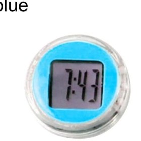 Resim Xifu Shop C Mavi Stil Mini Motosiklet Bisiklet Yapışkanlı Dijital Ekran Saat Izle Evrensel Aksesuarlar Otomobil Ofis Dekor Iç Mekan Su Geçirmez J8M5 (Yurt Dışından) 
