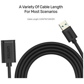 Resim Unıtek Usb3.0 M To Usb3.0 F Uzatma Kablo 1.5mt 5gbps Y-c459gbk -153278 