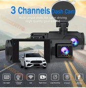 Resim Yenı Wıfı Araç Kamerası Araba İçin 2/3 Kanal Ön Arka Kamera 1080 P Video 64g X01-no Wıfı-2cam 