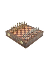 Resim Gifthome Metal Satranç Takımı-seti büyük mısır parlak gül sandıkl 