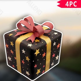 Resim 4 adet Büyük 19.05cm Hediye İllüstrasyon Render Oktan Vinil Çıkartma - Tuvalet Çıkartması, Plastik Banyo Dekorasyonu, Duygusal Mizahi Duvar Sanatı, Estetik Ev Dekorasyonu, Oda Dekoru, Evinizi & Cam & Metal Yüzeyleri & Su Geçirmez, ALLENG 