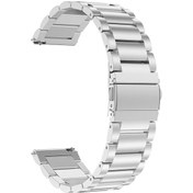 Resim Novstrap Huawei Watch Gt5 46mm Gt5 Pro Gt4 46mm Gt3 46mm Gt3 Pro Gt3 Se Gt2 İle Uyumlu Kordon Çelik Metal 22mm 