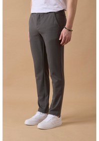 Resim Braccas Erkek Beli Lastikli Antrasit Chino Pantolon Antrasit 