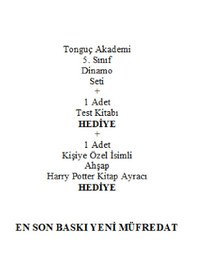 Resim Tonguç Akademi 5. Sınıf Dinamo Seti En Son Baskı Yeni + Test Kitabı Hediye + Kişiye Özel İsimli Ahşap Harry Potter Kitap Ayracı Hediye 