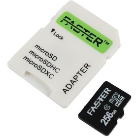Resim Faster 256 Gb Uhs-ı U1 Sınıf 10 Micro Sdhc Hafıza Kartı 