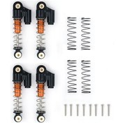Resim 4 Adet Alüminyum Alaşım Scx24 Rc Araç Şok Emici Aparatı - Axı90081 Uyumlu 