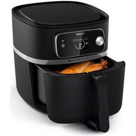 Resim Philips HD9880 Seri Airfryer Combi Xxl 8,3l Geniş Hacim 22'si Bir Arada Uzaktan Bağlantılı Ultra Pre 