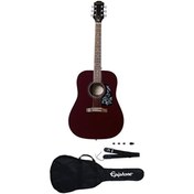 Resim Epiphone Starling Akustik Gitar Başlangıç Paketi (Wine Red) 