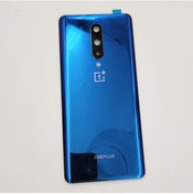 Resim Oneplus 8 Arka Pil Batarya Kapağı Cam Kamera Lensli IN2013 M 