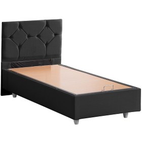 Resim Glamis İkili Set, Glamis Tek Kişilik Baza Başlık Seti Antrasit 90 x 200 