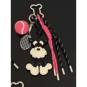 Resim Silver1 Zarif Anti-Kayıp Araba Anahtarlık Okul Çantası Çekicilik Bebek Yaratıcı Erkek ve Kadın Çift Yıldız Ayı Anahtarlık (Yurt Dışından) 