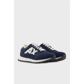 Resim Armani Exchange Logolu Süet Detaylı Sneaker Ayakkabı Erkek Ayakkabı XM001960 AF19388 MB005 