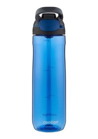 Resim Contigo Cortland Tek El Bas İç Kapaklı Su Matarası 720ml - Mavi 