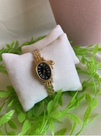 Resim Ebruli Renkli Kadranlı Kalp Charmlı Gold Saat 