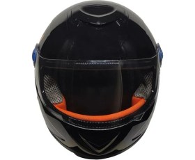 Resim Motosiklet Çocuk Kaskı Full Face Pp Metreal Skull Black 