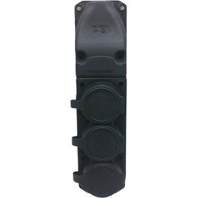 Resim Go İthalat 3 lü Kauçuk Topraklı Klemens Kapaklı Elektrik Bağlantı Terminali Konforlu Şık Tasarım 99751 