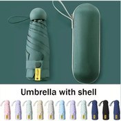 Resim Chuangyinshop Rüzgara Dayanıklı Koyu Yeşil Kamp Plaj Şemsiyesi Taşınabilir 