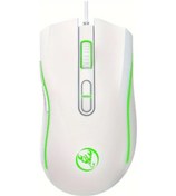 Resim Sinuoshop Hxsj-a869 Sağ El Kablosuz Optik Mouse Beyaz Ergonomik Hayvan Baskı Işık Usb Şarjlı Diğer 