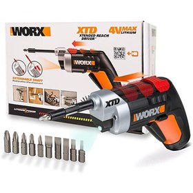Resim Worx WX252 4V 1.5 aH Li-ion Şarjlı Tornavida - 10 Adet Bits Uç 